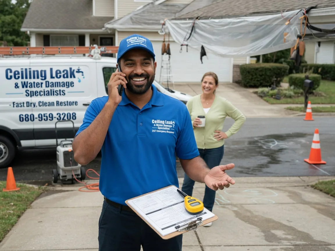 Ceiling Leak Cleanup Kansasville, WI FAQs